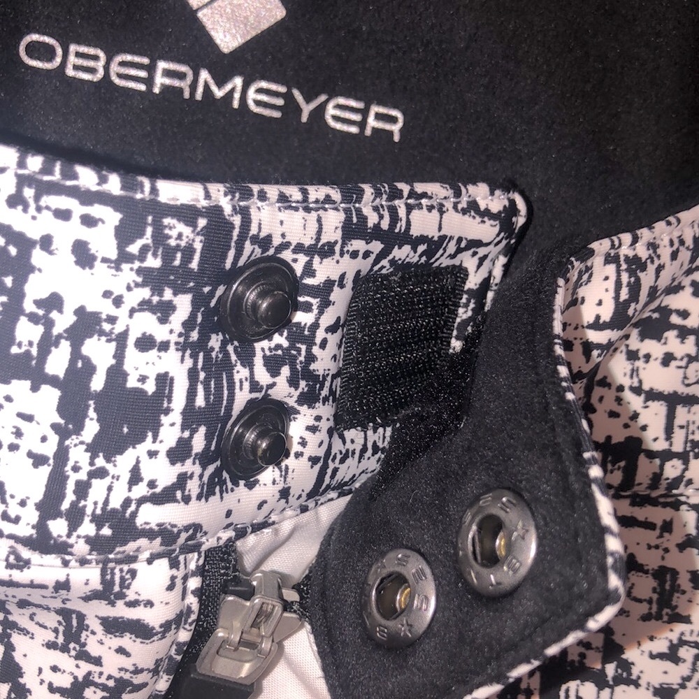 Obermeyer black and white printed bond ski pants size 10 - Picture 5 of 13